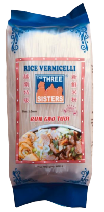 the three sisters rice vermicelli 400g packet